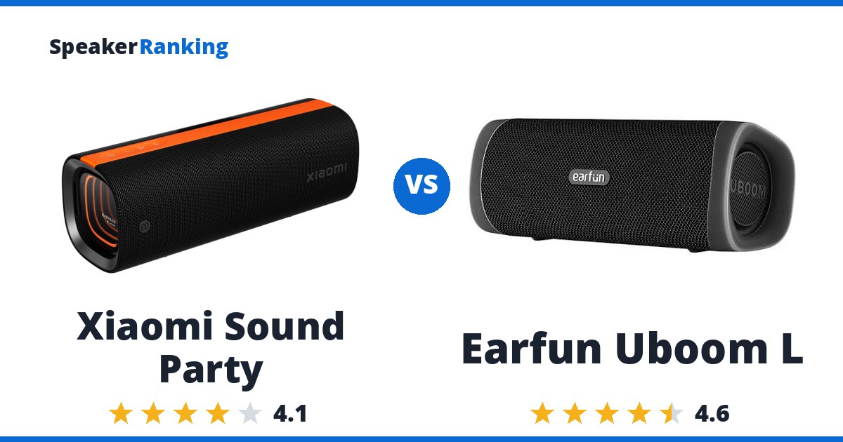 Xiaomi Sound Party vs Earfun Uboom L