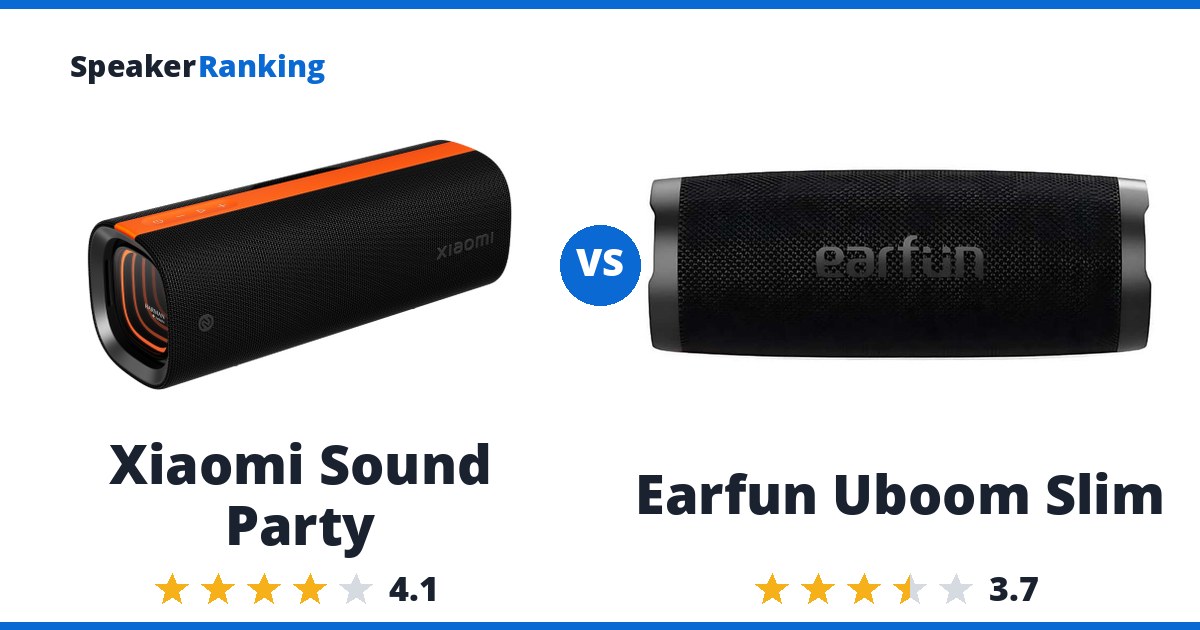 Xiaomi Sound Party vs Earfun Uboom Slim