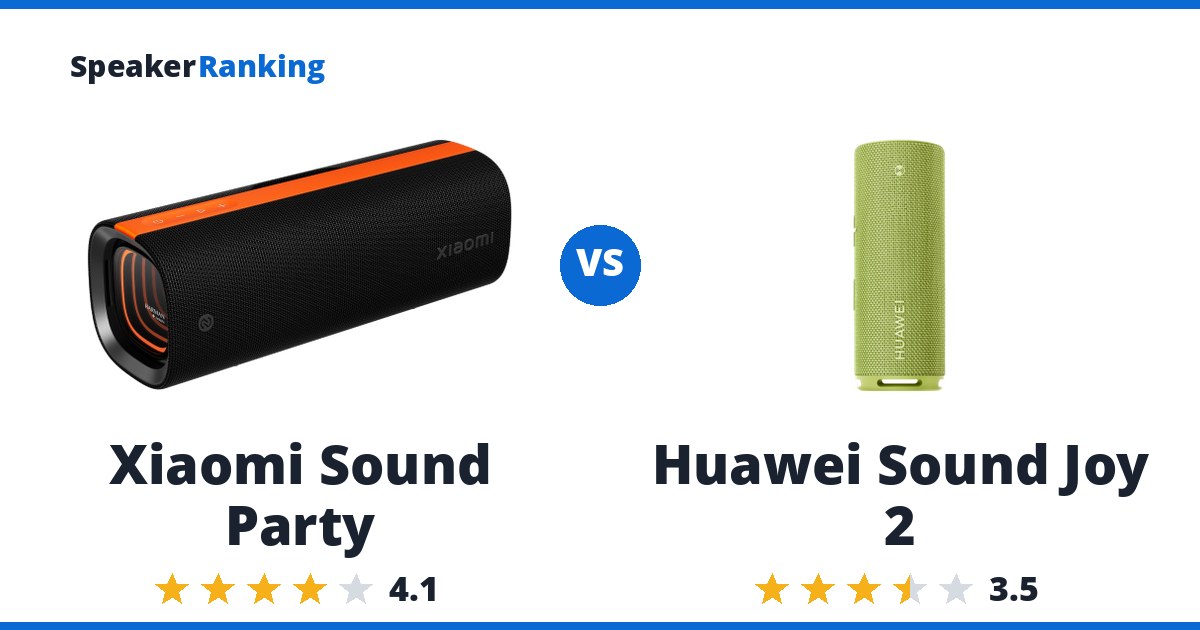 Xiaomi Sound Party vs Huawei Sound Joy 2