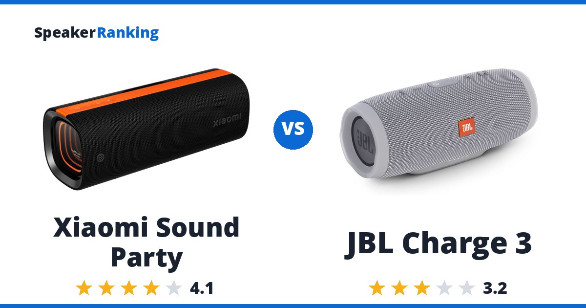 Xiaomi Sound Party vs JBL Charge 3