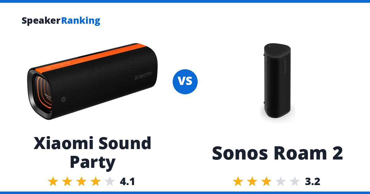 Xiaomi Sound Party vs Sonos Roam 2