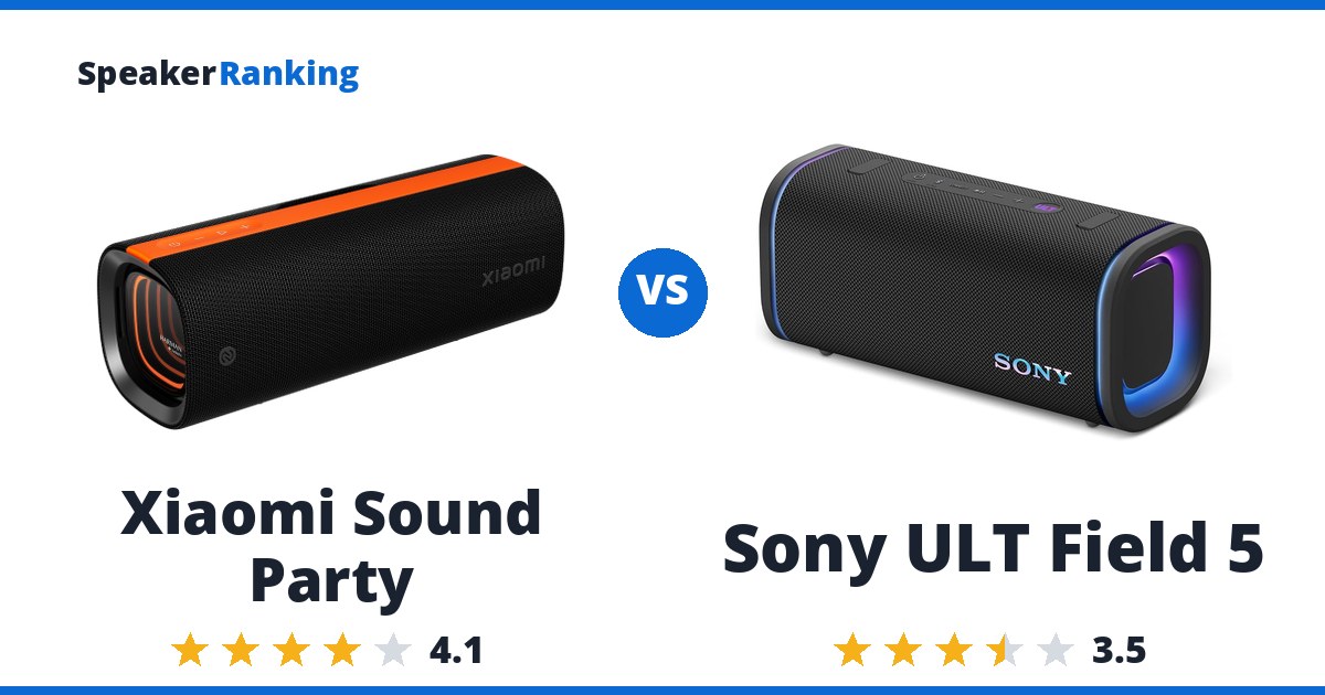 Xiaomi Sound Party vs Sony ULT Field 5