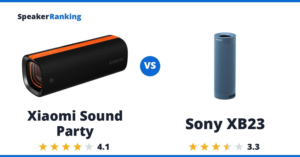 Xiaomi Sound Party vs Sony XB23
