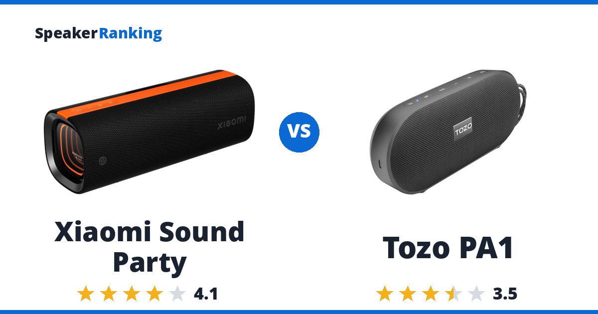 Xiaomi Sound Party vs Tozo PA1
