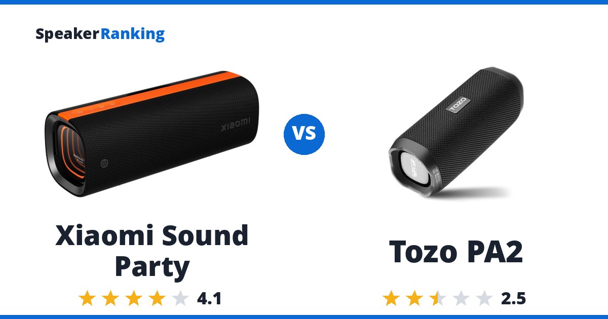 Xiaomi Sound Party vs Tozo PA2