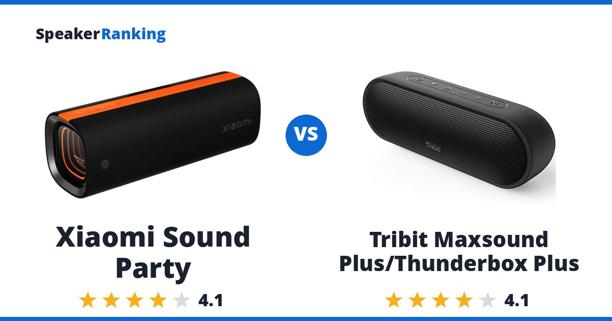 Xiaomi Sound Party vs Tribit Maxsound Plus/Thunderbox Plus