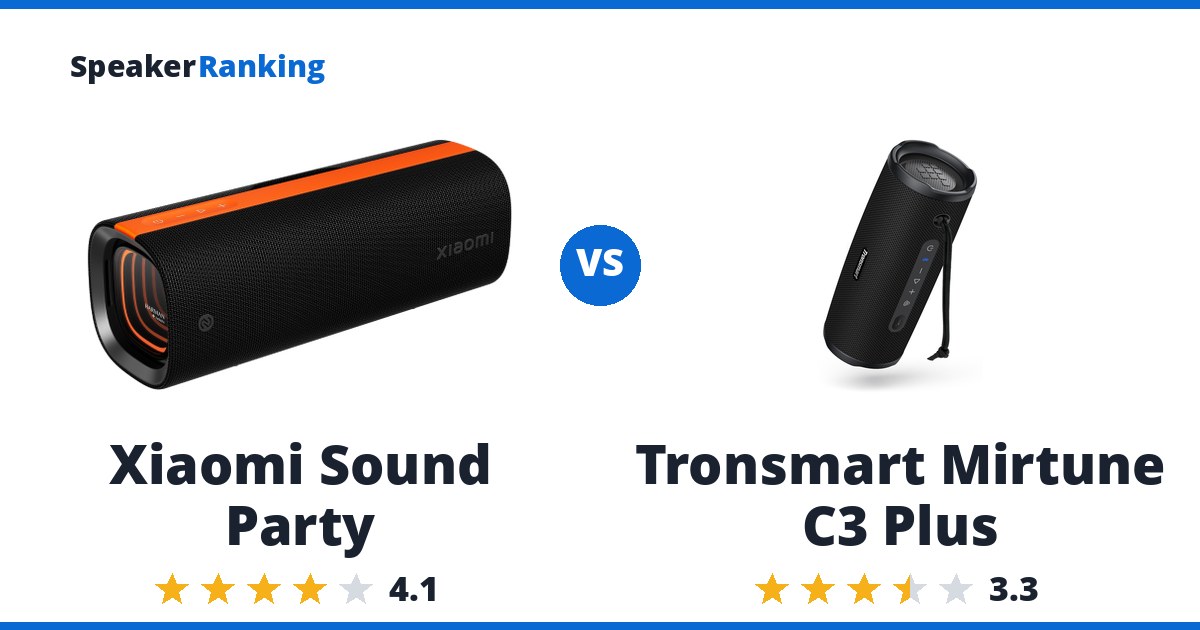 Xiaomi Sound Party vs Tronsmart Mirtune C3 Plus