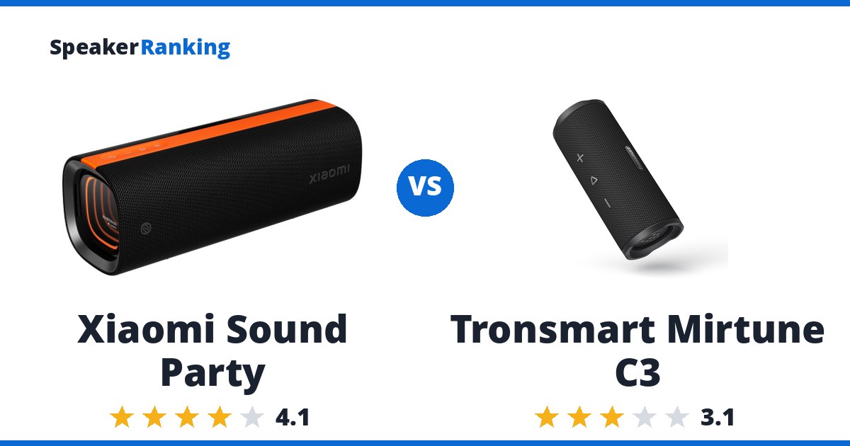 Xiaomi Sound Party vs Tronsmart Mirtune C3