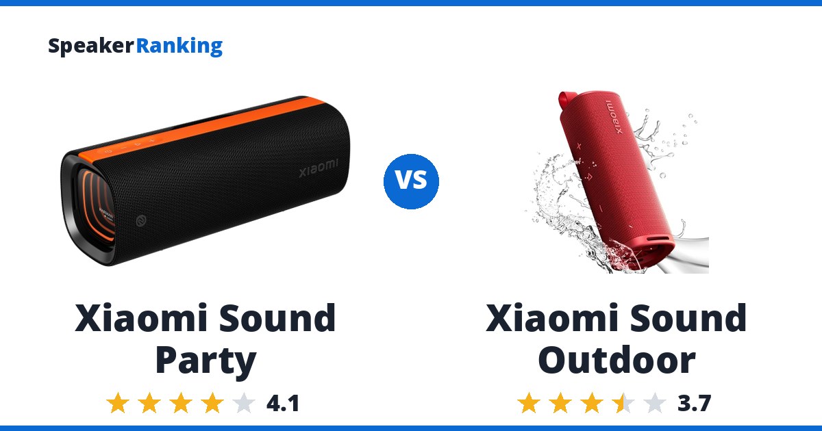 Xiaomi Sound Party vs Xiaomi Sound Outdoor
