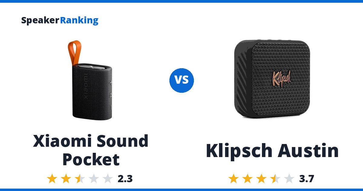 Xiaomi Sound Pocket vs Klipsch Austin