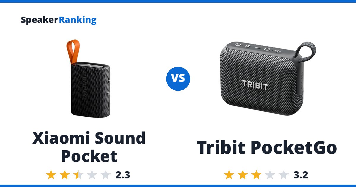 Xiaomi Sound Pocket vs Tribit PocketGo