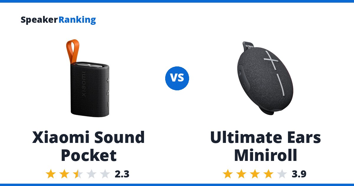 Xiaomi Sound Pocket vs Ultimate Ears Miniroll
