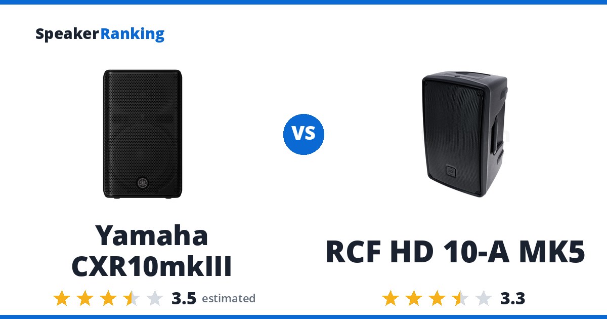 Yamaha CXR10mkIII vs RCF HD 10-A MK5