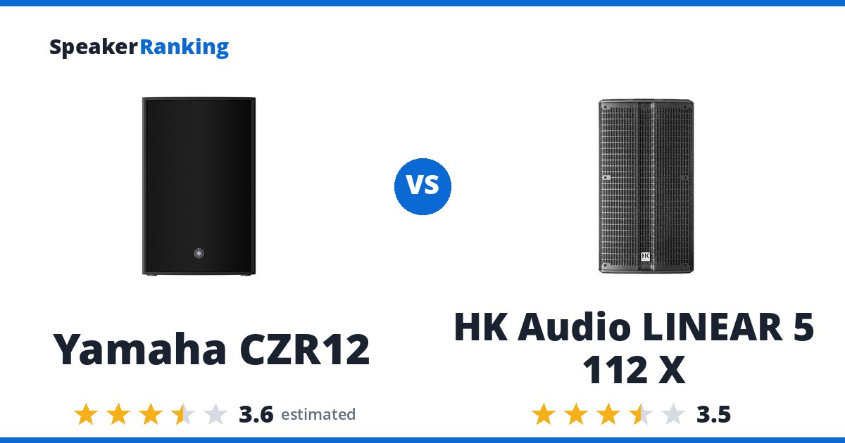 Yamaha CZR12 vs HK Audio LINEAR 5 112 X