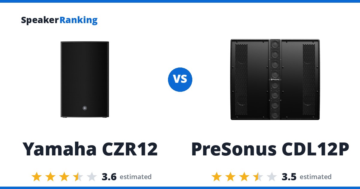 Yamaha CZR12 vs PreSonus CDL12P