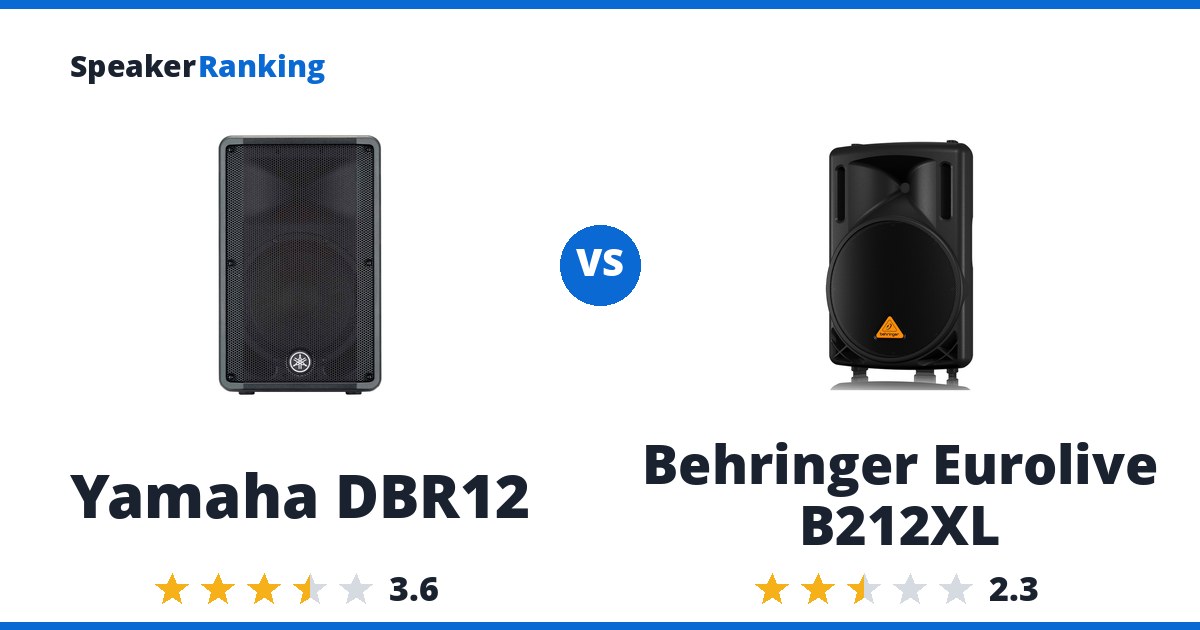 Yamaha DBR12 vs Behringer Eurolive B212XL