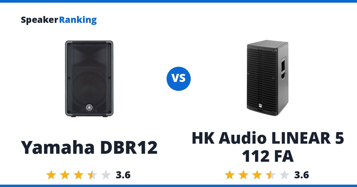 Yamaha DBR12 vs HK Audio LINEAR 5 112 FA