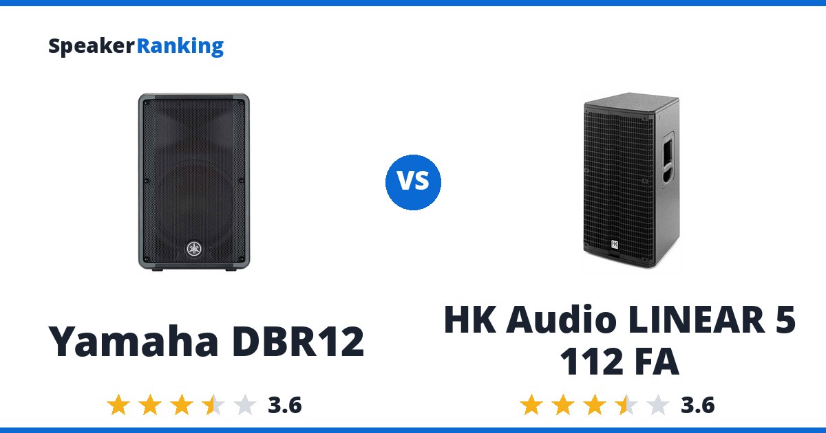 Yamaha DBR12 vs HK Audio LINEAR 5 112 FA