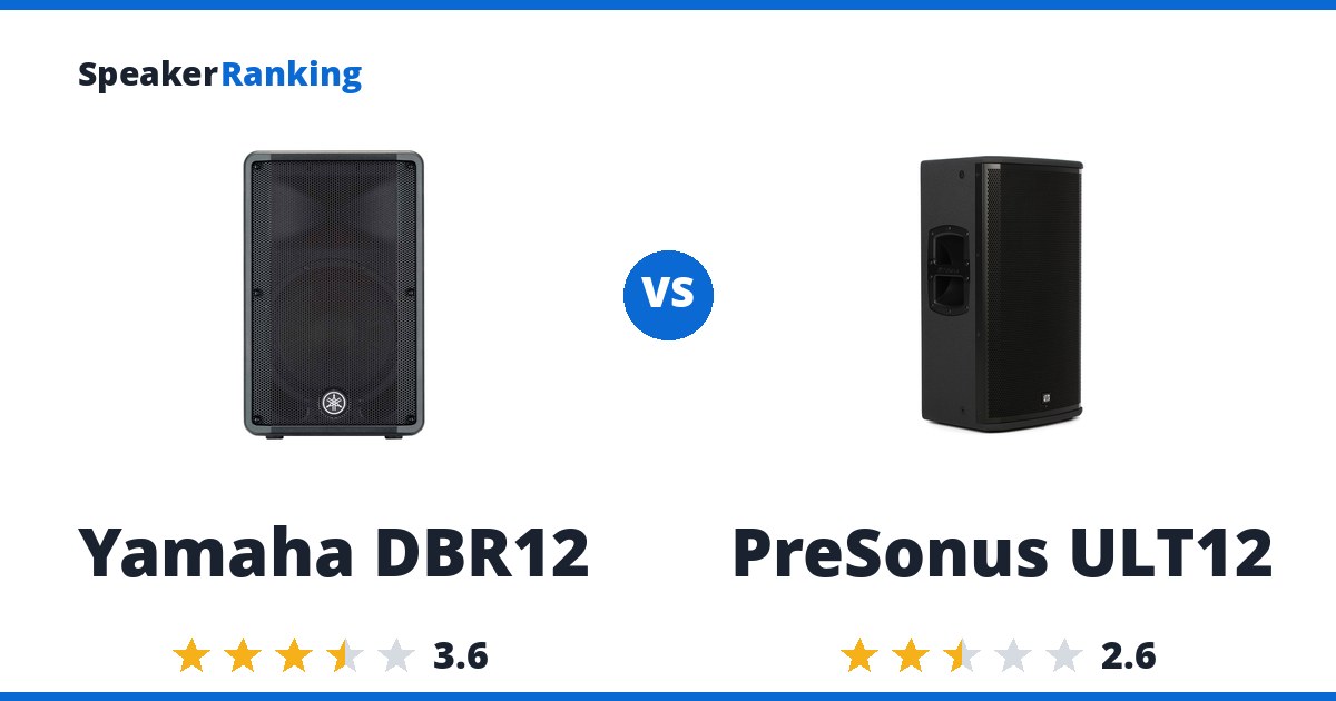 Yamaha DBR12 vs PreSonus ULT12