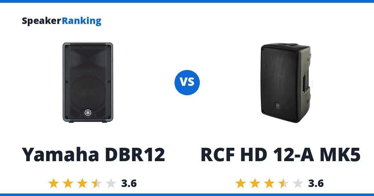 Yamaha DBR12 vs RCF HD 12-A MK5