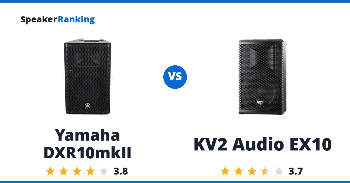 Yamaha DXR10mkII vs KV2 Audio EX10