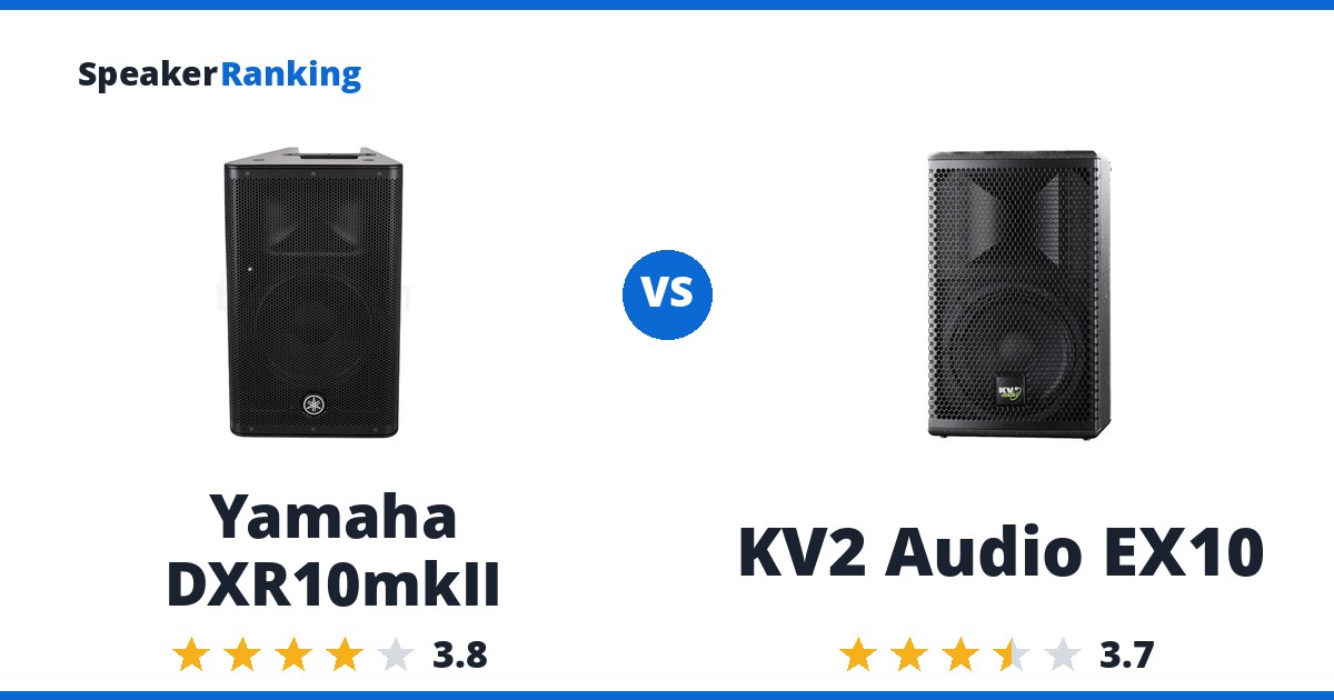 Yamaha DXR10mkII vs KV2 Audio EX10