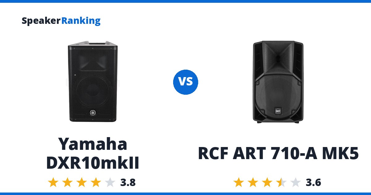 Yamaha DXR10mkII vs RCF ART 710-A MK5
