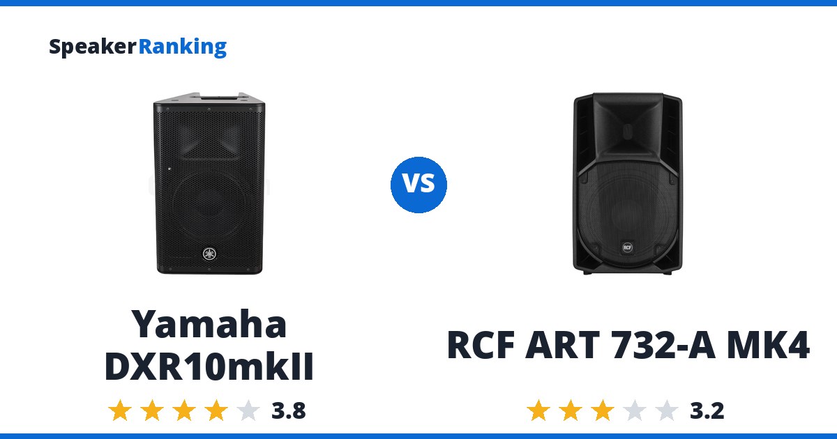 Yamaha DXR10mkII vs RCF ART 732-A MK4
