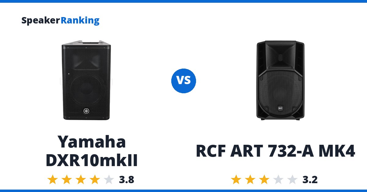 Yamaha DXR10mkII vs RCF ART 732-A MK4