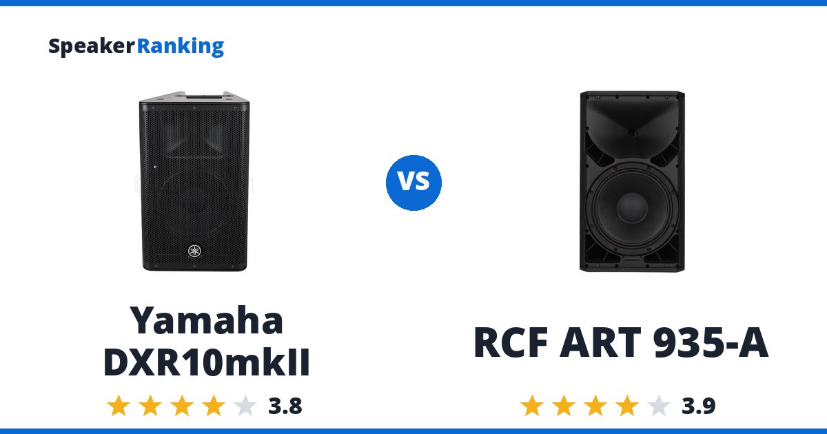 Yamaha DXR10mkII vs RCF ART 935-A