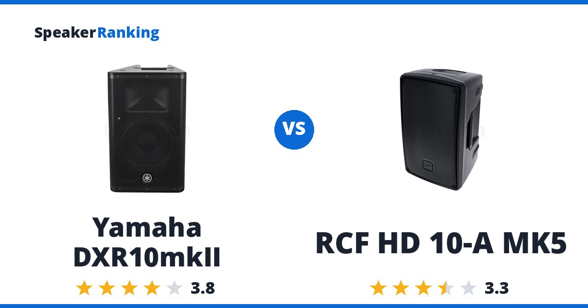 Yamaha DXR10mkII vs RCF HD 10-A MK5
