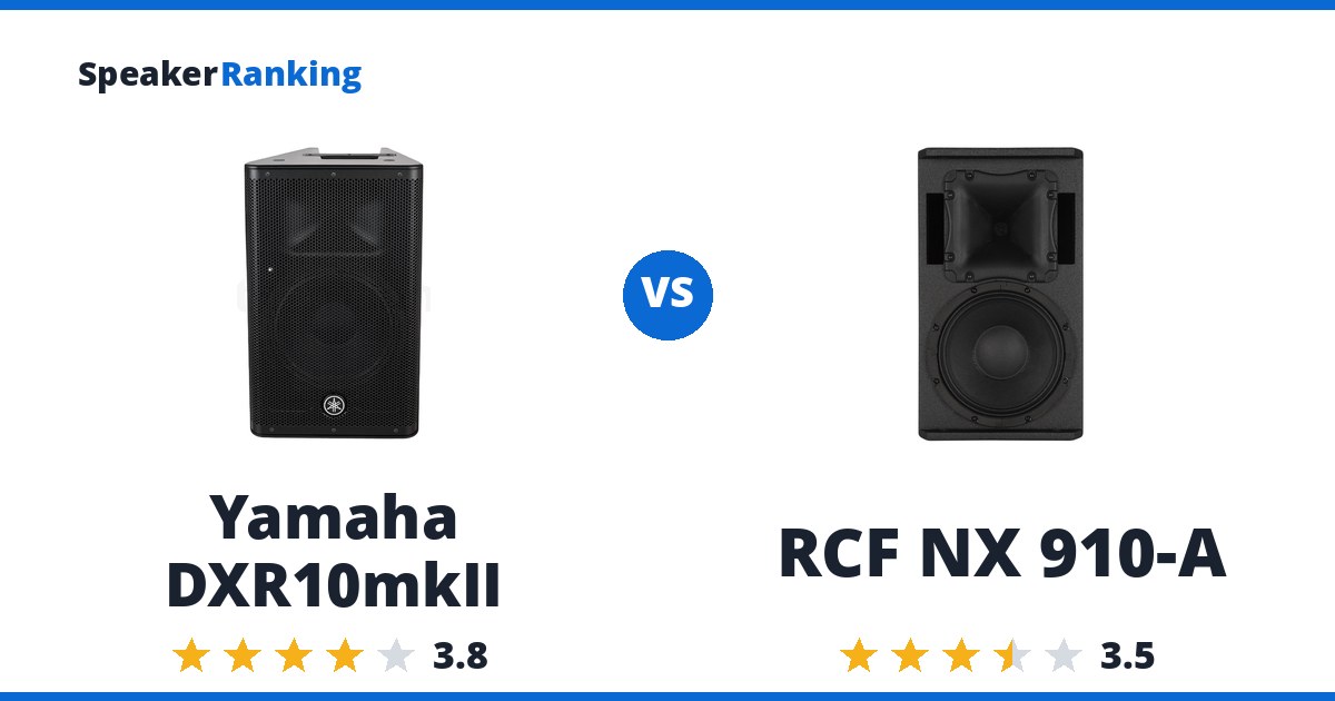 Yamaha DXR10mkII vs RCF NX 910-A