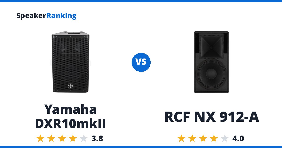 Yamaha DXR10mkII vs RCF NX 912-A
