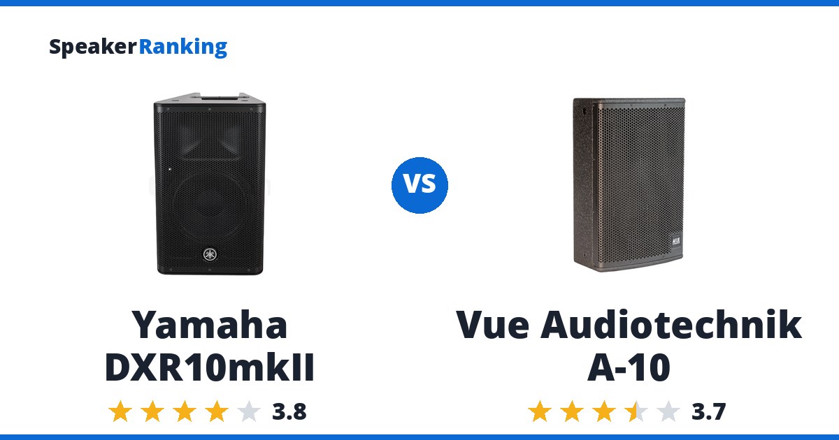 Yamaha DXR10mkII vs Vue Audiotechnik A-10