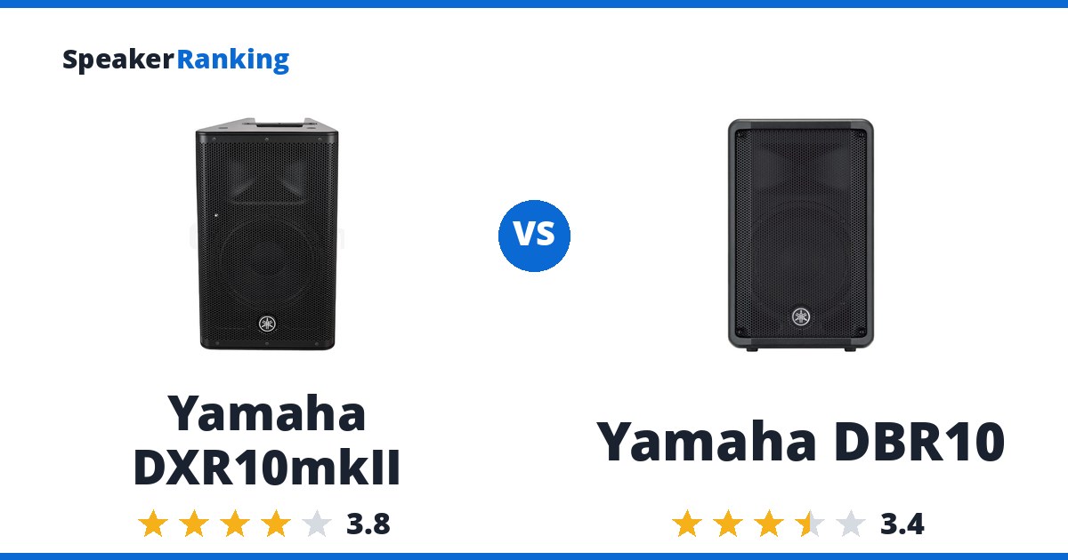 Yamaha DXR10mkII vs Yamaha DBR10