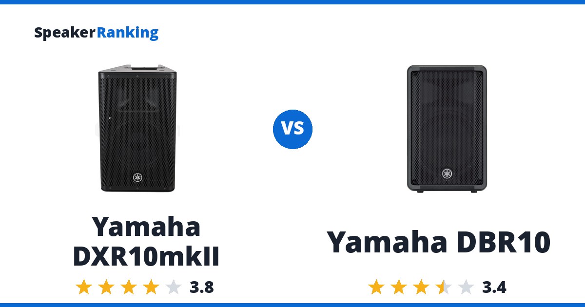 Yamaha DXR10mkII vs Yamaha DBR10