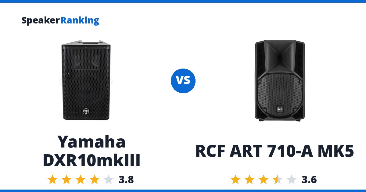 Yamaha DXR10mkIII vs RCF ART 710-A MK5