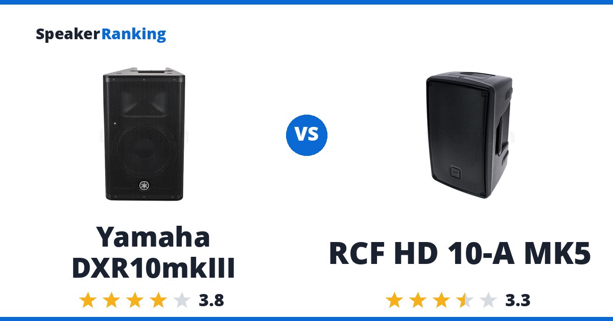Yamaha DXR10mkIII vs RCF HD 10-A MK5