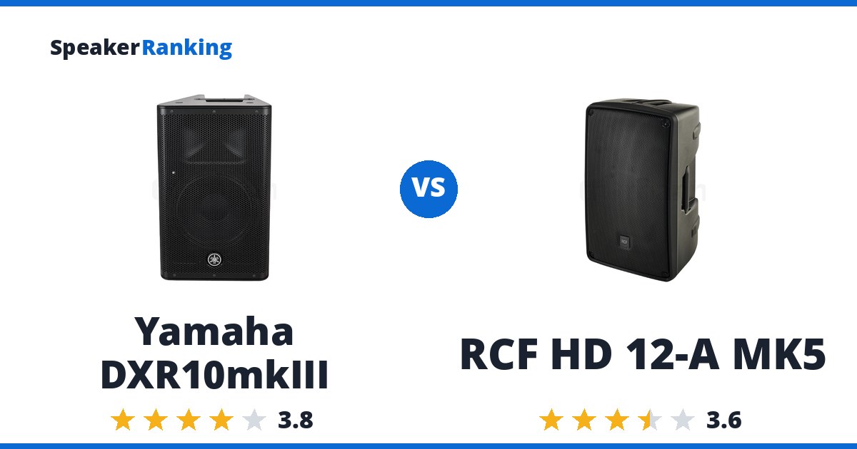 Yamaha DXR10mkIII vs RCF HD 12-A MK5