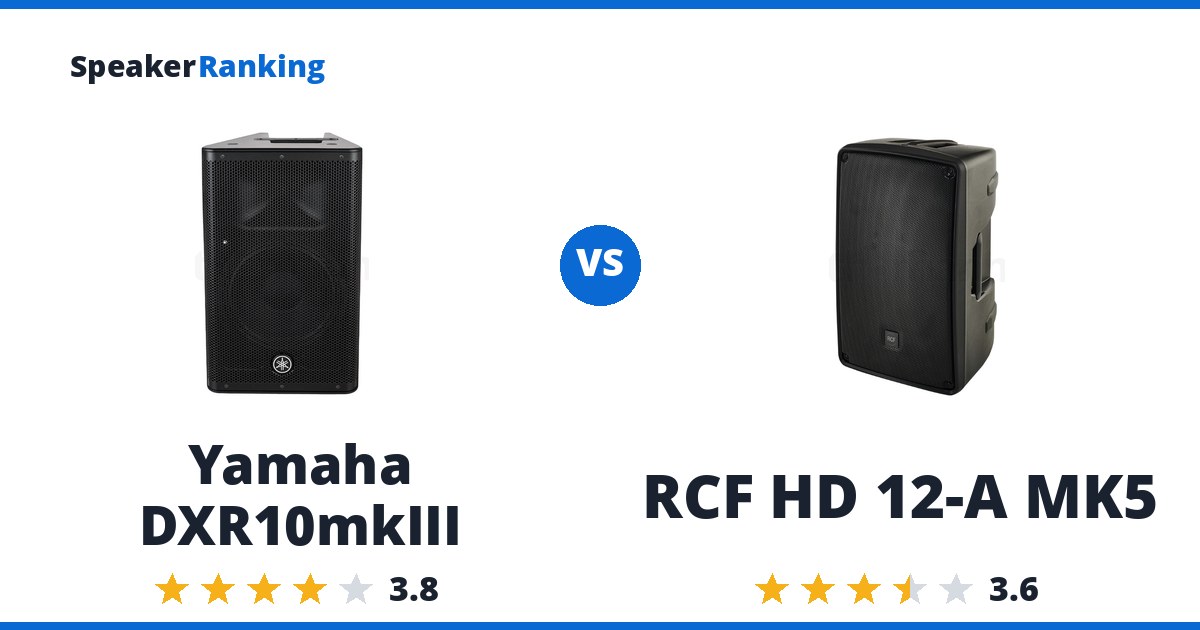 Yamaha DXR10mkIII vs RCF HD 12-A MK5