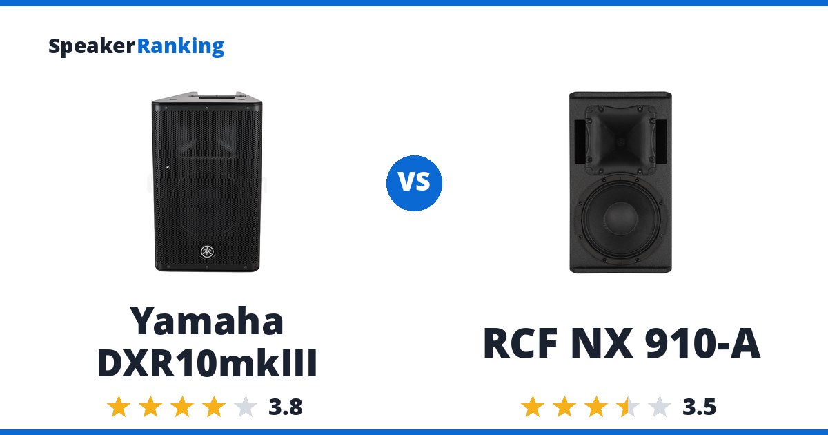 Yamaha DXR10mkIII vs RCF NX 910-A