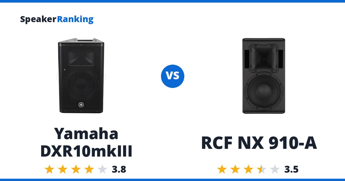 Yamaha DXR10mkIII vs RCF NX 910-A