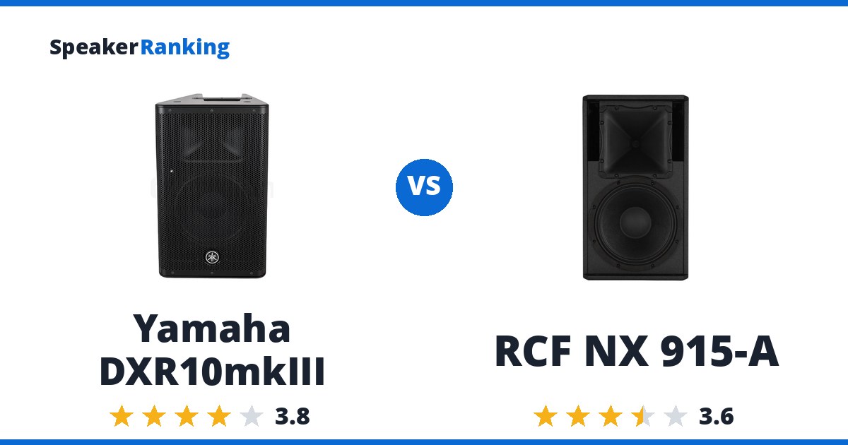 Yamaha DXR10mkIII vs RCF NX 915-A