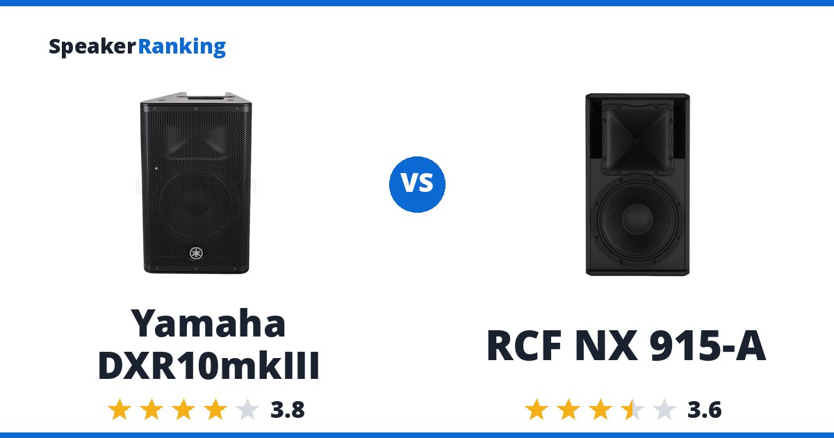 Yamaha DXR10mkIII vs RCF NX 915-A