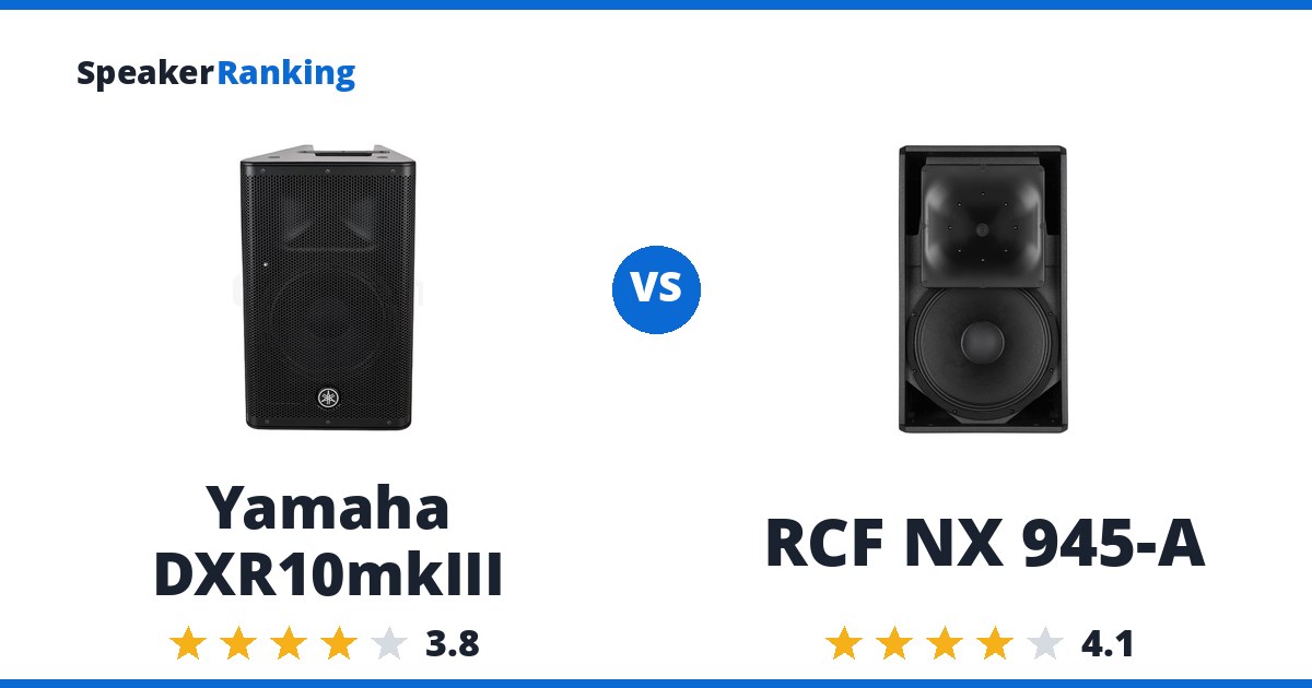 Yamaha DXR10mkIII vs RCF NX 945-A