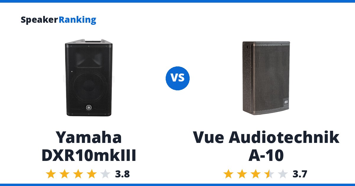 Yamaha DXR10mkIII vs Vue Audiotechnik A-10