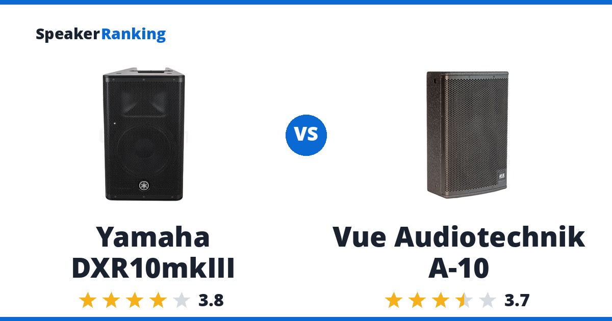 Yamaha DXR10mkIII vs Vue Audiotechnik A-10
