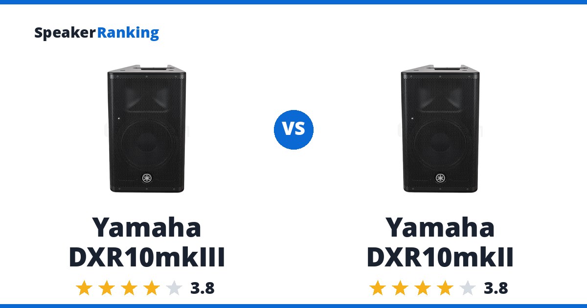 Yamaha DXR10mkIII vs Yamaha DXR10mkII