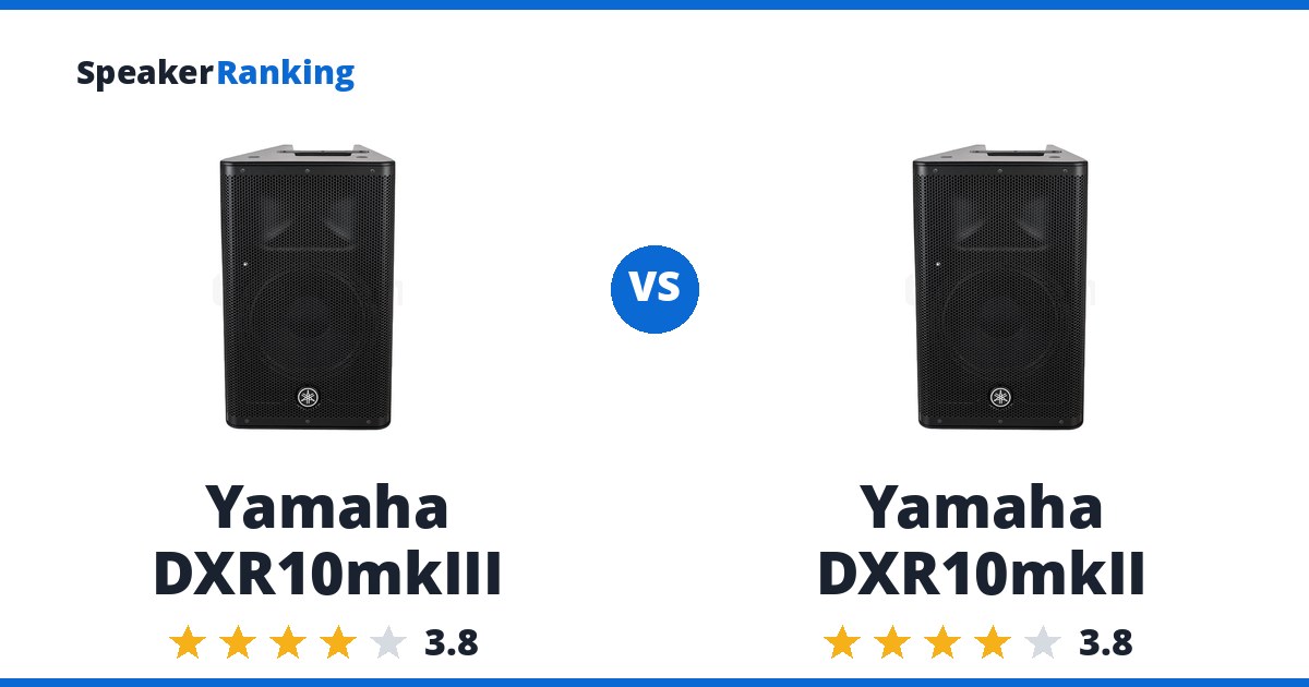 Yamaha DXR10mkIII vs Yamaha DXR10mkII
