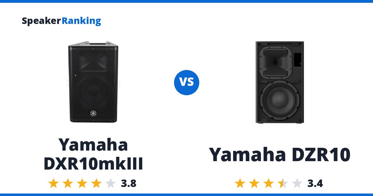 Yamaha DXR10mkIII vs Yamaha DZR10